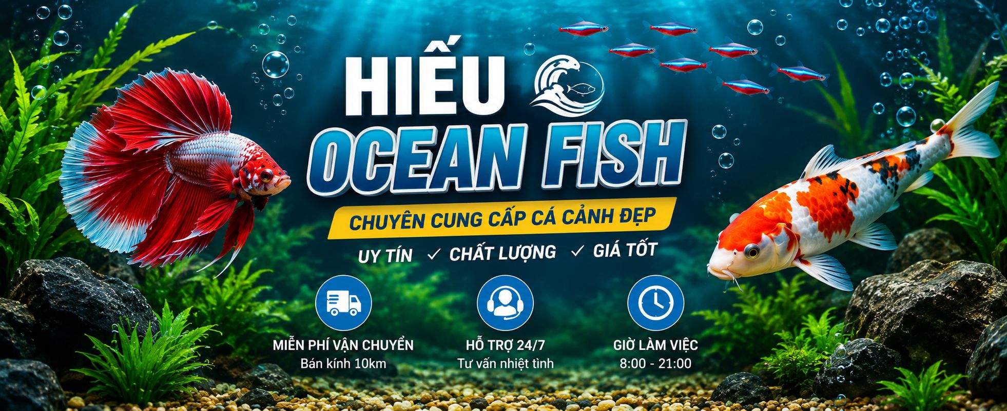 Khuyến mãi cá cảnh và phụ kiện thủy sinh giảm đến 30%